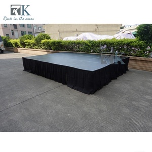 Scène pliante avec jupes de scène, plateforme portable, installation rapide - Product Image 2