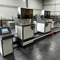 Sierra Ingletadora Compuesta Automática CNC de Doble Cabezal para Corte de Precisión en Cualquier Ángulo de Perfiles de Aluminio Extruido