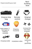Bateau à appâts télécommandé Yuerlang Chengfeng 12V en plastique à double moteur avec GPS, capacité de charge de 6 kg, vitesse maximale de 8,0 mph, retour automatique par onde