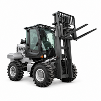 Chariot élévateur diesel tout-terrain fiable de 3,5 tonnes 4x4 pour la logistique extérieure et le transport de palettes