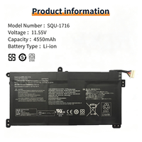 Batterie d'ordinateur portable de remplacement SQU-1716 916QA107H pour Hasee KINGBOOK U65A U65E QL9S04 QL9S05, batteries rechargeables pour ordinateur portable