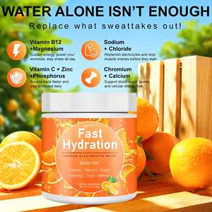 Bebida Electrolítica en Polvo de Hidratación Rápida, 30 Porciones, Sin Azúcar, Sin Sabores Artificiales, para Adultos, Limón, Lima, Naranja, <span class=keywords><strong>Sandía</strong></span> - Product Image 3