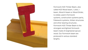 Miglior prezzo 2.5m 3.9m cassaforma I Joist H20 LVL trave in legno - Product Image 4