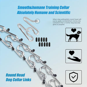 Collar profesional de puntas de acero inoxidable | Collar de entrenamiento de perros ajustable con bloqueo de seguridad para corrección de comportamiento de razas grandes - Product Image 3
