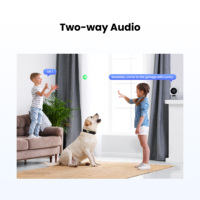 Kamera CCTV Dalam Ruangan Nirkabel Kontrol Aplikasi YDD Alexa Google Home Tuya Smart Life, Audio Dua Arah P2P