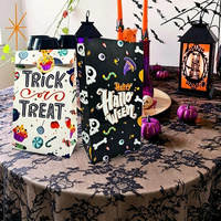 Sacs à bonbons d'Halloween personnalisés en papier kraft, sacs cadeaux en gros, sacs de courses en papier recyclable pour fêtes et événements festifs, vente en gros