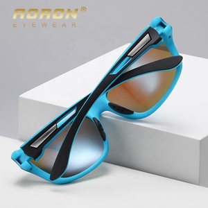 Aoron 3040แว่นกันแดดปั่นจักรยานสำหรับผู้ชายแว่นตาโฟโตโครมิคสีเหลืองม่วงมองเห็นกลางคืนพิมพ์ลายแฟชั่นแนวสปอร์ตล่าสุด - Product Image 4