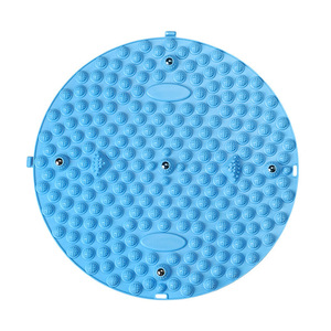 Foot Massage Pad Acupressure Mat For Feet Relief Home Use Round Design With Roller Massagers Blue Color - Product Image 4