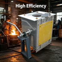 Horno de Aluminio Manual con Inclinación Rápida para Fusión Rápida, Trabajo de Ciclo Corto y Producción Eficiente