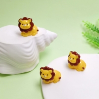 100 figurines miniatures de lions en résine mignonnes, artisanat 3D, animaux pour accessoires de jardin féerique, décoration de bureau