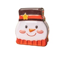 Boîte à biscuits de Noël en forme d'homme en pain d'épices, 14,3*11*5cm, emballage cadeau mignon pour biscuits, bonbons, gâteaux secs, commande en gros