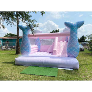 <span class=keywords><strong>Château</strong></span> gonflable commercial rose sirène 13'x13' avec toboggan, <span class=keywords><strong>château</strong></span> de saut <span class=keywords><strong>pour</strong></span> enfants, châteaux gonflables <span class=keywords><strong>pour</strong></span> filles, location de fête, <span class=keywords><strong>événement</strong></span> - Product Image 3