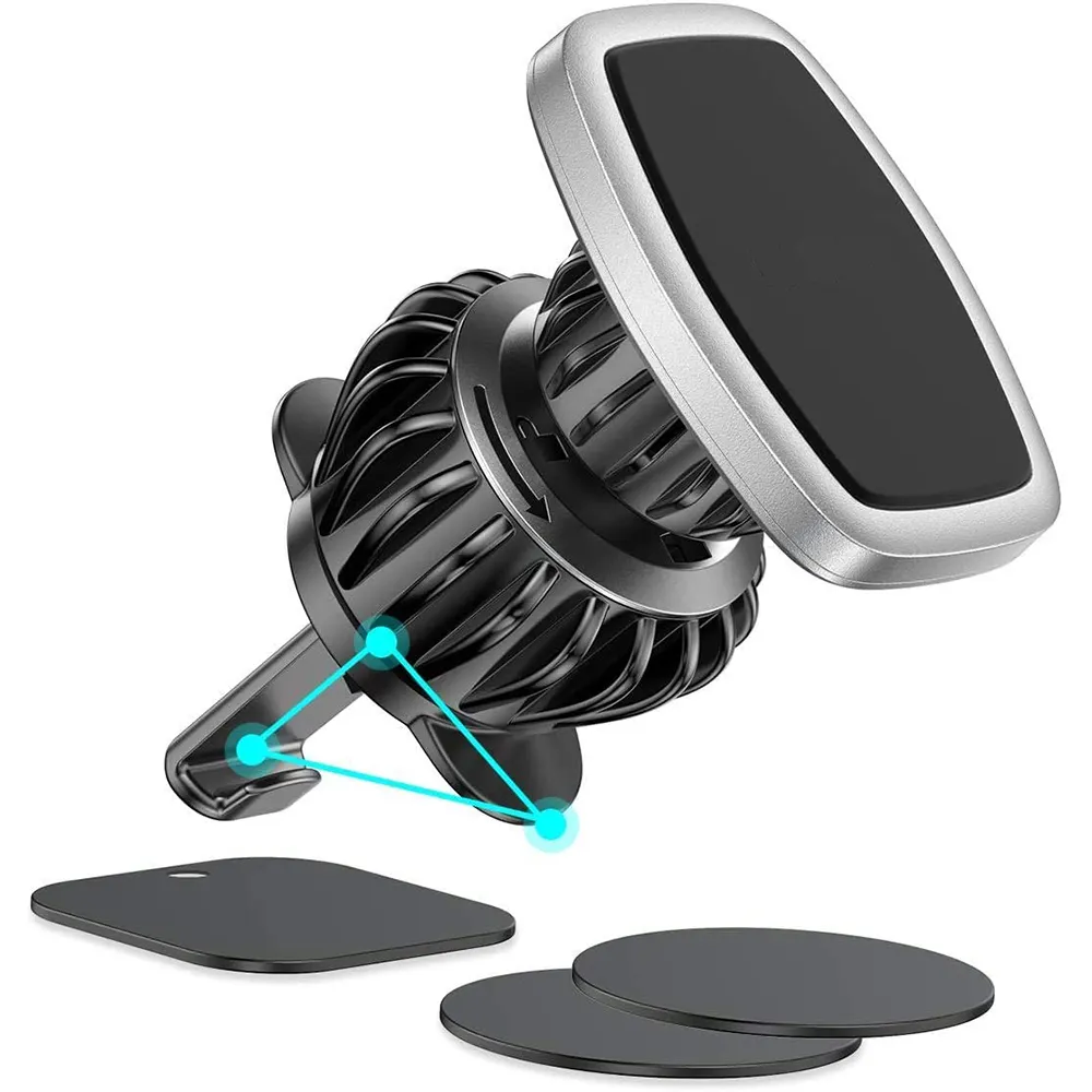 Universal Air Vent Magnet Multifunctional Magnetic Car Mount Dashboard Mobile Cell Phone Holder 360 Vent Clip For GPS
