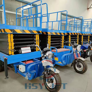 10m 500kg Selbst fahrende Dreirad-Scheren bühne Dreirädrige hydraulische Scheren bühne Luft arbeitstisch plattform - Product Image 5