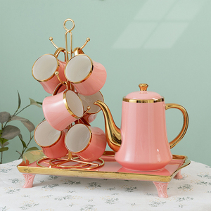Wholesale tea <b>set</b> packages - luxurious new style, high-end ceramic water <b>cups</b>, teapots and tea <b>cups</b> <b>set</b> - Product Image 4