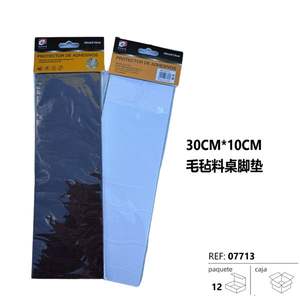 Patins de protection adhésifs en feutre pour pieds de table 30x10cm, 12 pièces - Product Image 1