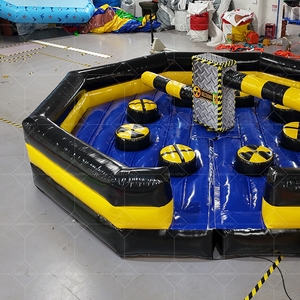 Castello gonfiabile interattivo commerciale per il gioco Multiplayer divertente Wipeout & Meltdown Jumpers - Product Image 6