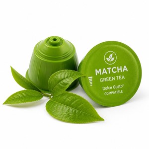 Capsules de matcha en gros compatibles avec les machines Dolce Gusto, thé vert biologique sain en dosettes, prix d'usine en vrac - Product Image 1