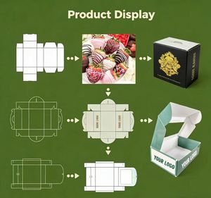 Emballage de boulangerie pour biscuits avec logo personnalisé imprimé sur boîte en papier - Product Image 4