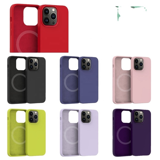 MOKO Liquid Silicon Phone Case Magnetic Wireless Charging Phone Cover for iphone 6 7 8 X 11 12 13 14 Pro Max