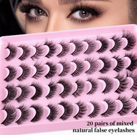 Maquillage : 7 paires de faux cils 3D en vison synthétique, naturels et volumineux, pour un volume spectaculaire, en vrac, extensions de cils longues
