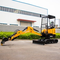 Mini Excavadora China EPA/EURO 5 de 2 Toneladas, Excavadora Hidráulica con Brazo Giratorio