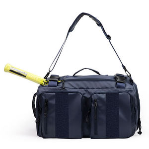 Racket Bag Oxford Cloth <b>Waterproof</b> Zipper Closure For Tennis Badminton Sports Training <b>Backpack</b> White <b>Black</b> Dark Blue Spring - Product Image 2