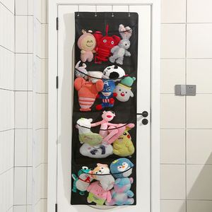 Sac de rangement suspendu en tissu Oxford pour jouets en peluche, poupées, sous-vêtements et chaussettes, avec 4 poteaux de support - Product Image 1