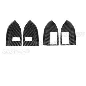 Kit de Estilización de Automóvil de Fibra de Carbono Real de 4 Piezas para Land Rover Range Rover Sport 2014-2020, Panel de Control Central, Accesorios Exteriores para el Volante - Product Image 3