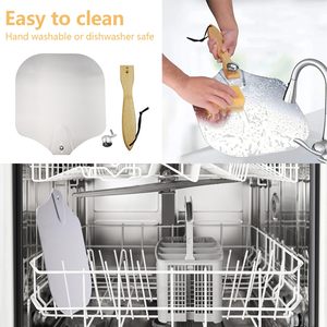 Pala para Pizza de Aluminio SEB con Mango de Madera Plegable, Espátula Plegable para Pizza para Horno, para Hornear Pan Casero - Product Image 4