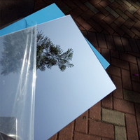 Plaque de fixation en plexiglas, miroir circulaire