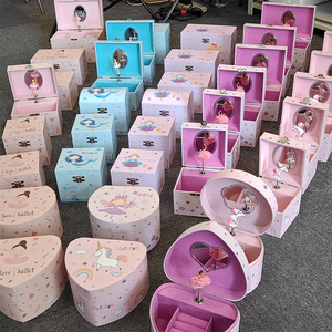 Joyero <span class=keywords><strong>Musical</strong></span> de <span class=keywords><strong>bailarina</strong></span> Rosa La Doyee, <span class=keywords><strong>bailarina</strong></span> de Ballet en forma de corazón para niñas - Product Image 6