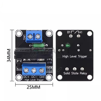 Relais DC 5V 1 2 4 8 canaux pour Module de relais à semi-conducteurs de haut niveau SSR 250V 2A