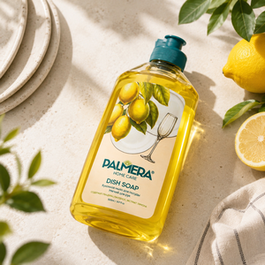 Lemon Grease-Cutting Dishwashing <b>Liquid</b> Hand-Care Formula 5%-15% Active Ingredients Removes Stains Plates Home HoReCa Use 500ml - Product Image 1