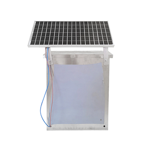 Clôture électrique étanche 45 km, alimentée par énergie solaire, 4,8 J d'énergie stockée, électrificateur de clôture avec panneau solaire 20 W et boîte en acier inoxydable - Product Image 4