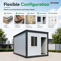 Maison Modulaire Intelligente, Solution Clé en Main Intégrée, Cabine Conteneur en Kit, Villa Préfabriquée de Luxe, Norme CE, 20 pieds, 40 pieds