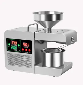 Automatic Multifunctional Home Walnut Soybean Oil Press Stainless Steel Commercial Coconut Peanut Oil Press Machine