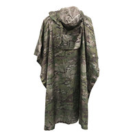 Poncho de camouflage tactique anti-infrarouge, protection thermique contre les radars, imperméable, résistant au feu, capuche anti-déchirure