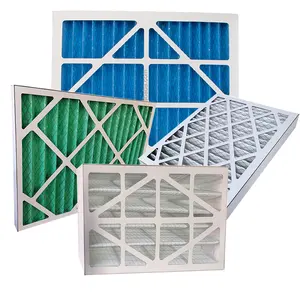 World's Top 500 Enterprises Supplier MERV 8 11 Pleated Paper Frame Cardboard Synthetic Fiber Air Purifier Filter for HVAC