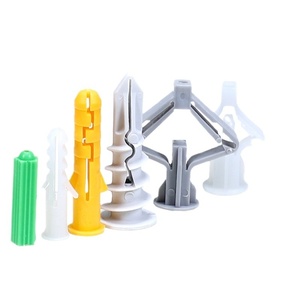 Vis spéciales en plastique pour plaques de plâtre, ensemble de chevilles murales en caoutchouc jaune de type avion M6M8 - Product Image 1