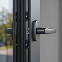 Fenêtre à battant en aluminium à rupture de pont thermique, double vitrage, design moderne, certifiée Energy Star, personnalisable et de luxe pour appartement