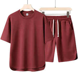 Abbigliamento sportivo Casual da uomo estivo con stampa <span class=keywords><strong>di</strong></span> moda e girocollo Shorts completo a due pezzi a maniche corte - Product Image 6