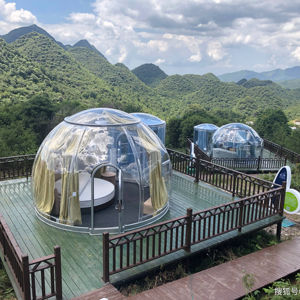 Gazebo à dôme transparent au design moderne, tente <span class=keywords><strong>de</strong></span> glamping pour hôtels <span class=keywords><strong>de</strong></span> luxe, pour les fêtes en plein air, salons, événements, serre pliable - Product Image 1