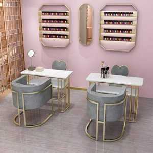 Table de manucure moderne et minimaliste K, ensemble table-canapé longue, mobilier de salon, table à ongles - Product Image 2