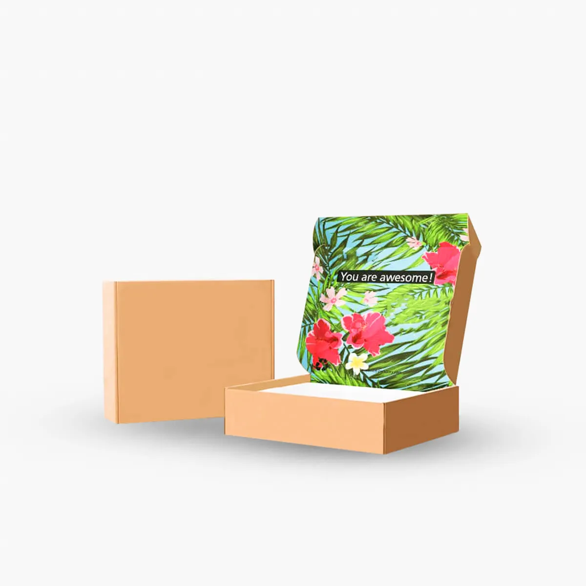 Personal isierter Großhandels preis Marken blumen versand Schöne Schachteln Wellpappe Papier verpackung Mailer Box