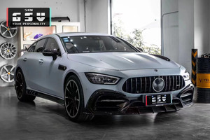 ชุด GT50คาร์บอนไฟเบอร์ใหม่สำหรับ Mercedes AMG 53 63พร้อม GT50ด้านหน้า53 63 AMG ตัวกระจายริมฝีปากสปอยเลอร์ - Product Image 3