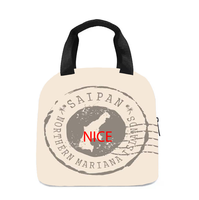 Op maat bedrukte, duurzame lunchtas met Saipan-thema voor studenten, werknemers, roadtrips, vissen, picknicks, kamperen, sport, buitenactiviteiten en het organiseren van maaltijden.