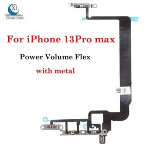 New Điện Flex Với Kim Loại Chủ Sửa Chữa Phụ Tùng Cho <span class=keywords><strong>Iphone</strong></span> 12 13 Mini 11 12 13 14 Pro Max 8 7 Câm Chuyển Đổi Điện Khối Lượng Nút Flex - Product Image 6