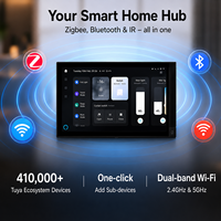 Panel Táctil Inteligente de Pared Tuya de 8 Pulgadas con Pantalla IPS Android 11, WiFi, Zigbee para Control por Aplicación, Control por Voz IR, para Hoteles y Hogares