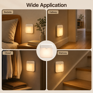 Luz Nocturna Recargable con Sensor de Movimiento, Luz LED de Pared con Montaje Magnético, Tipo C, para Armario, Dormitorio, Pasillo, B2B - Product Image 6